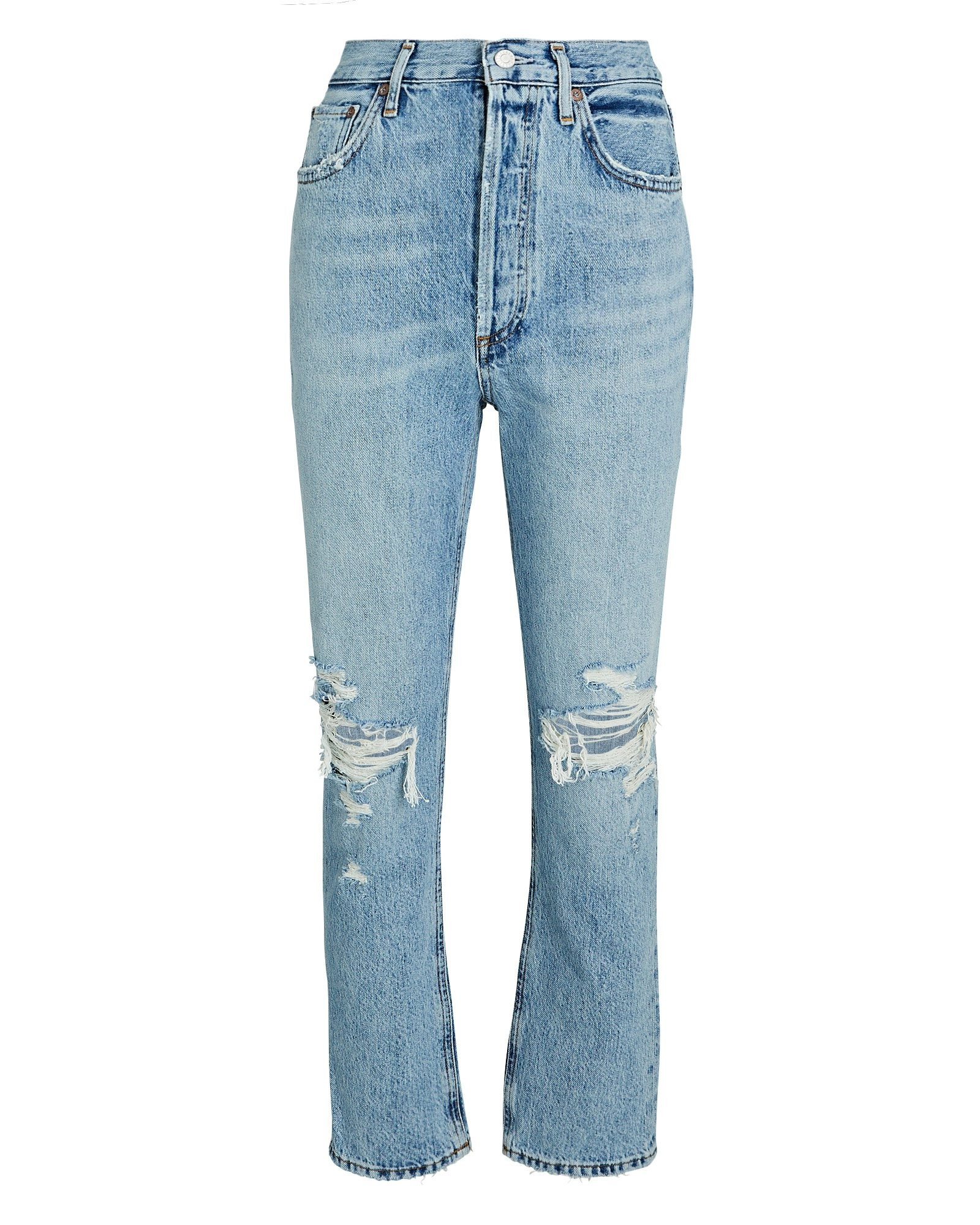 Riley High-Rise Straight Crop Jeans | INTERMIX
