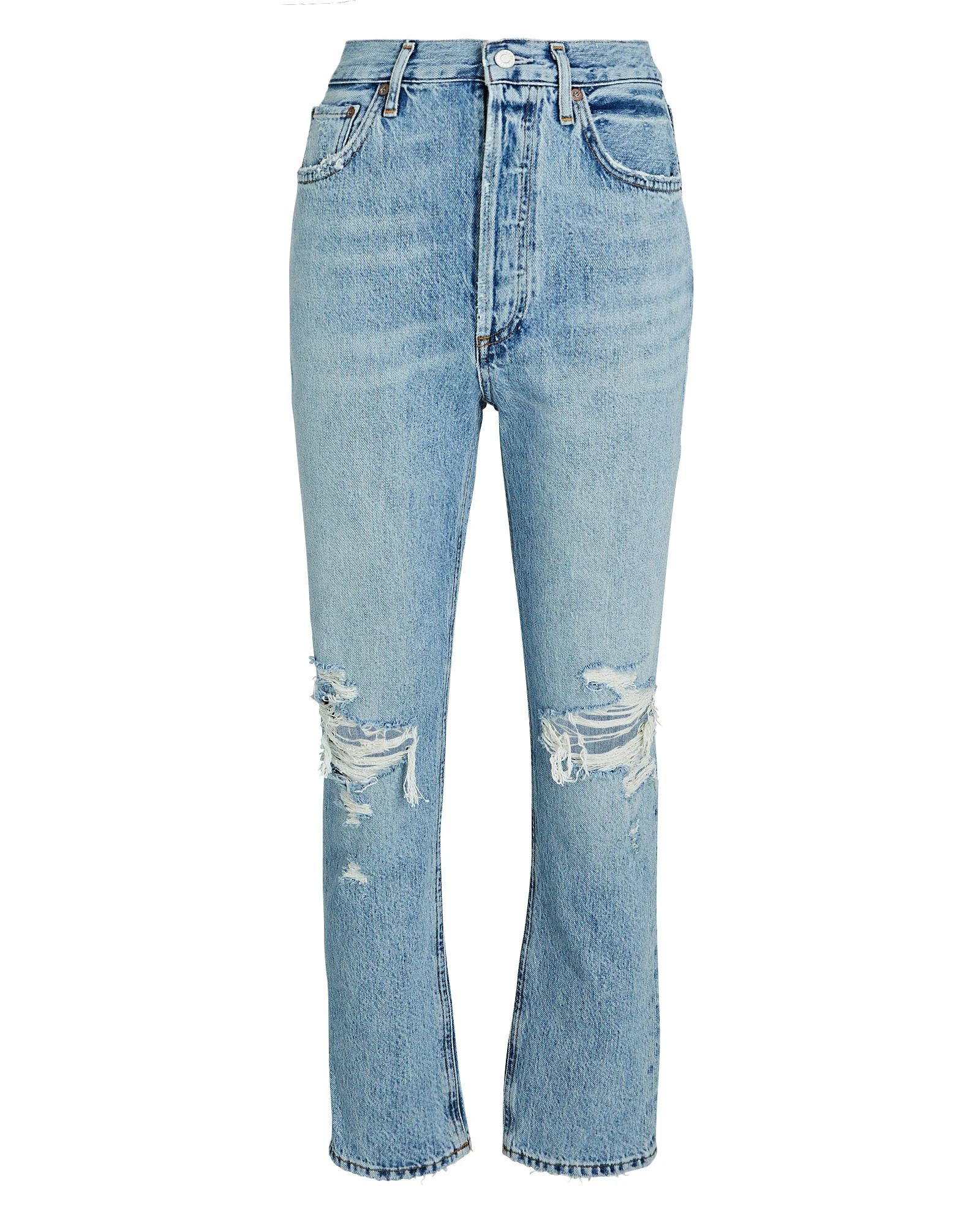 Riley High-Rise Straight Crop Jeans | INTERMIX