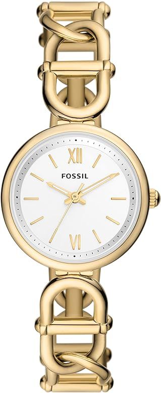 Fossil Carlie Women's Watch with Stainless Steel Bracelet or Genuine Leather Band | Amazon (US)