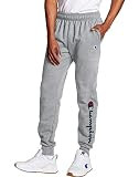 Champion mens Powerblend Fleece Joggers, Left Leg Champion Sweatpants, Oxford Gray-586296, Large US | Amazon (US)
