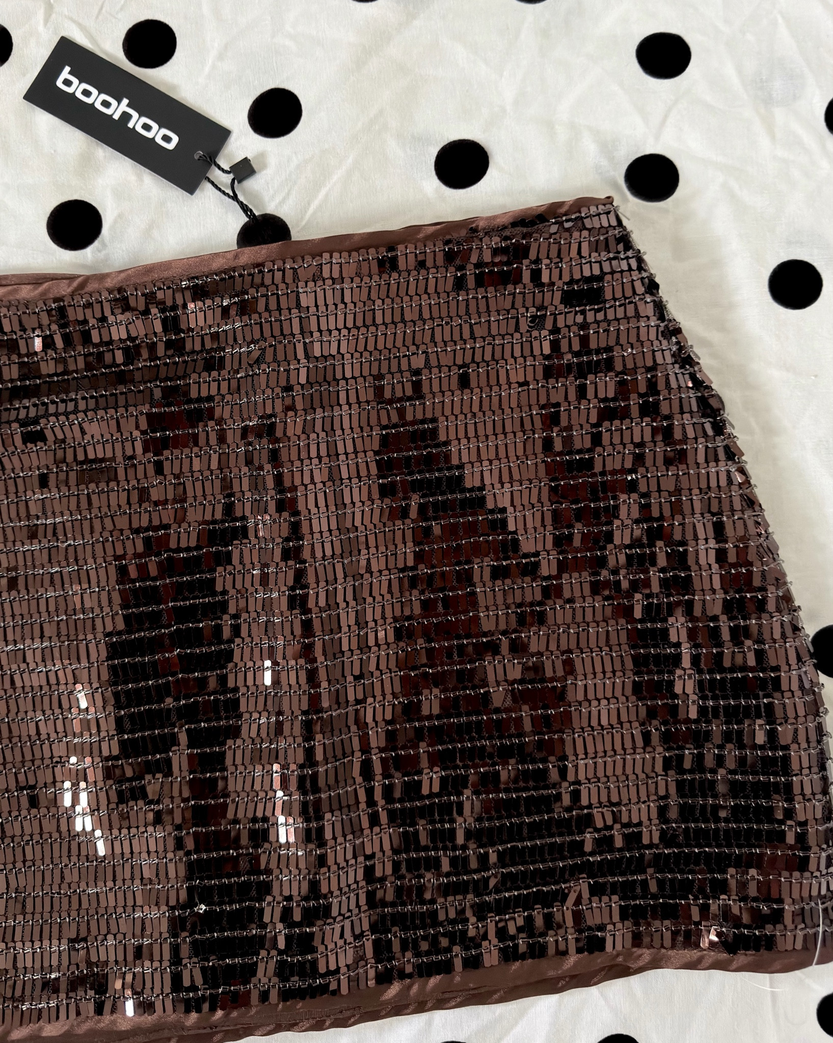Use code JESSIEFIR for extra £££ off Boohoo 

• chocolate brown sequin mini skirt Christmas party outfits night out pub uk going out outfits partywear New Year’s Eve event outfits •



#LTKpartywear #LTKwinter #LTKfestive