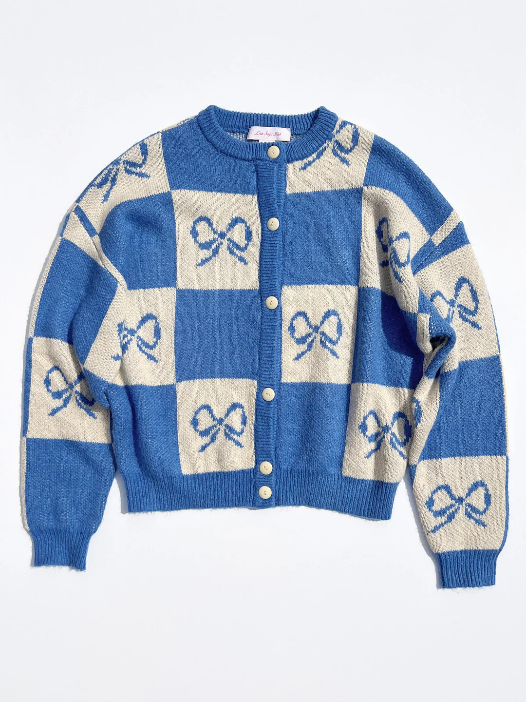 Lauda Cardi - Navy Bow Check | Lisa Says Gah