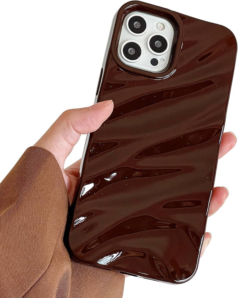 Water Ripple Pattern Compatible for iPhone 11 Pro Max Phone Case, Cute Luxury Wave Shape Case for... | Amazon (US)