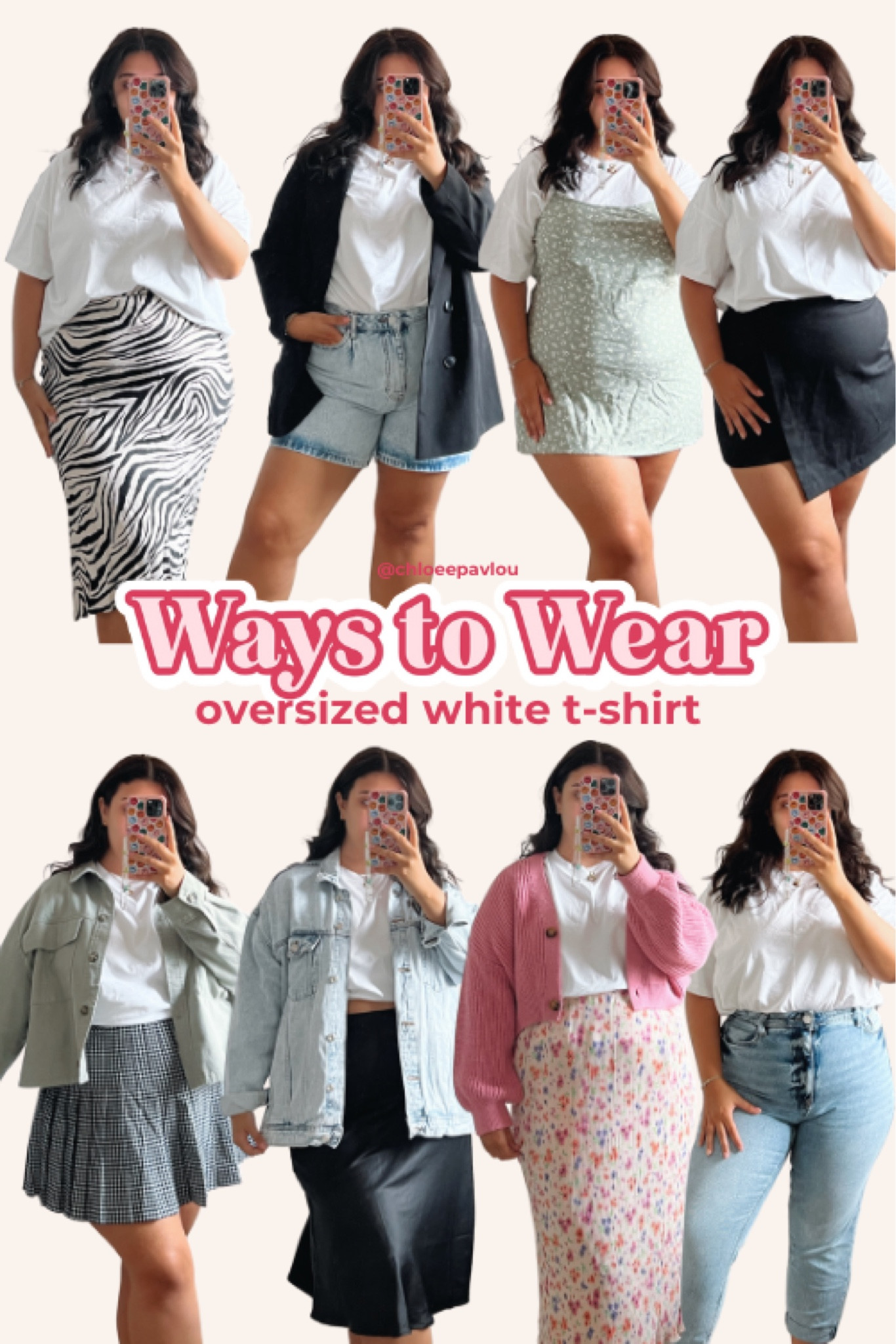 Ways to wear- an oversized white T-shirt 
Casual styling white T-shirt outfit everyday outfits 

#LTKcurves #LTKeurope #LTKSeasonal