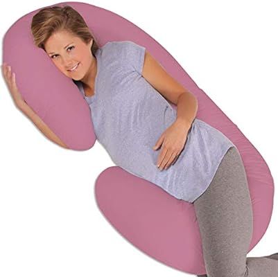 Leachco Snoogle Original Maternity/Pregnancy Total Body Pillow, Mauve | Amazon (US)