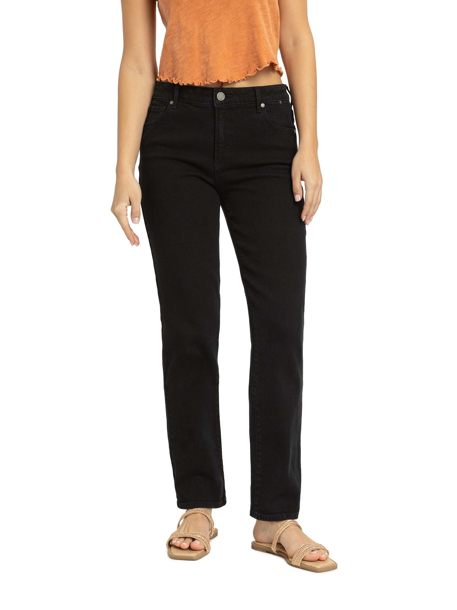 Jordache Women's High Rise Straight Jeans, Sizes 2-22 | Walmart (US)