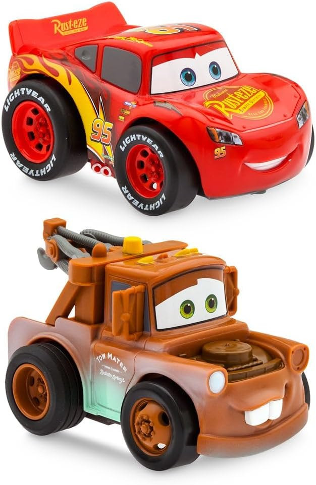 Disney Store Official Lightning McQueen and Tow Mater Pullback Stunt Vehicles Set - Pull Back Toy... | Amazon (US)