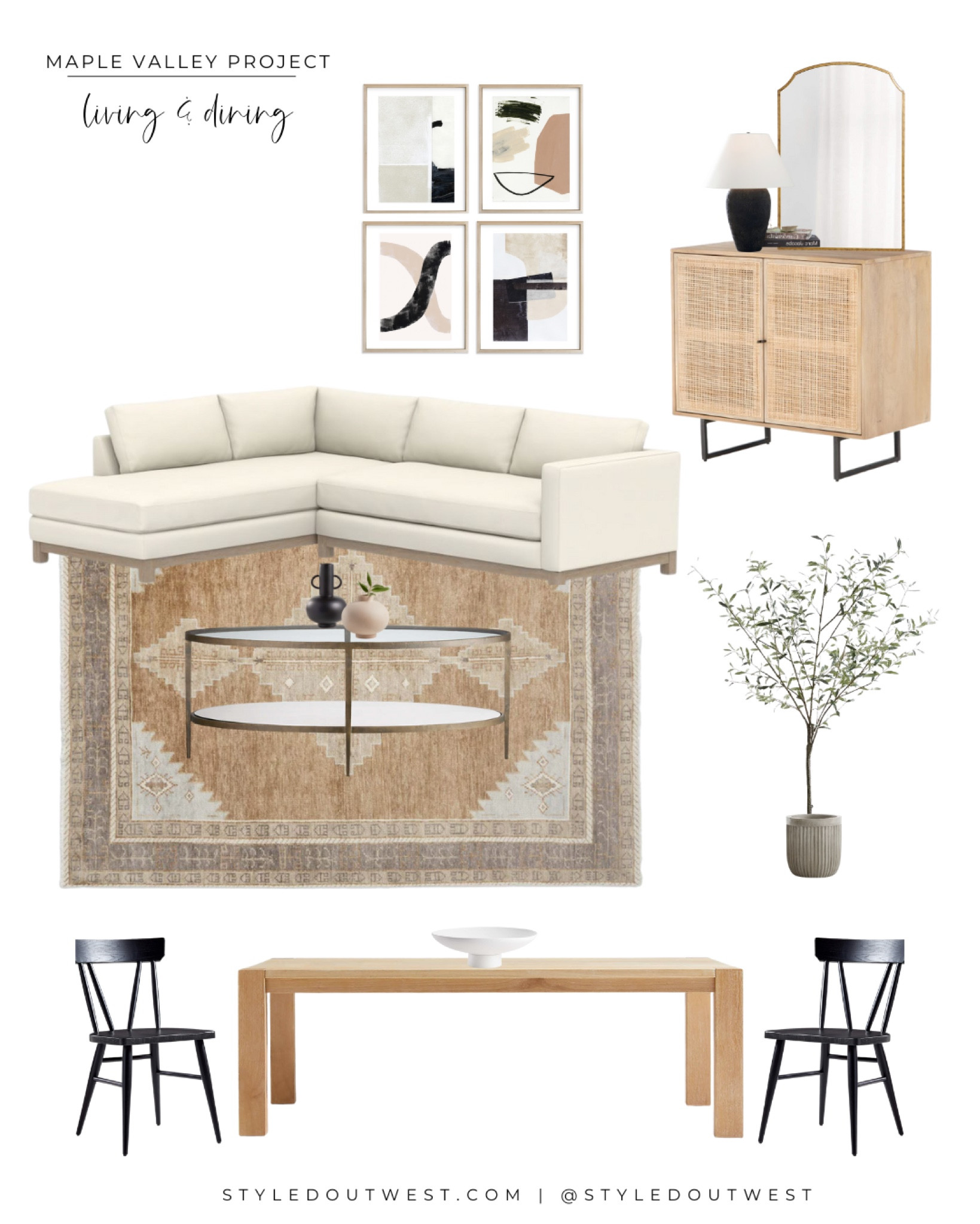 Maple Valley Living & Dining

Sectional, Lulu & Georgia, dining room, table, chairs, cabinet, table lamp, mirror

#LTKFind #LTKhome #LTKfamily