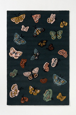 Rifle Paper Co. x Loloi Highgrove Butterfly Rug | Anthropologie (US)