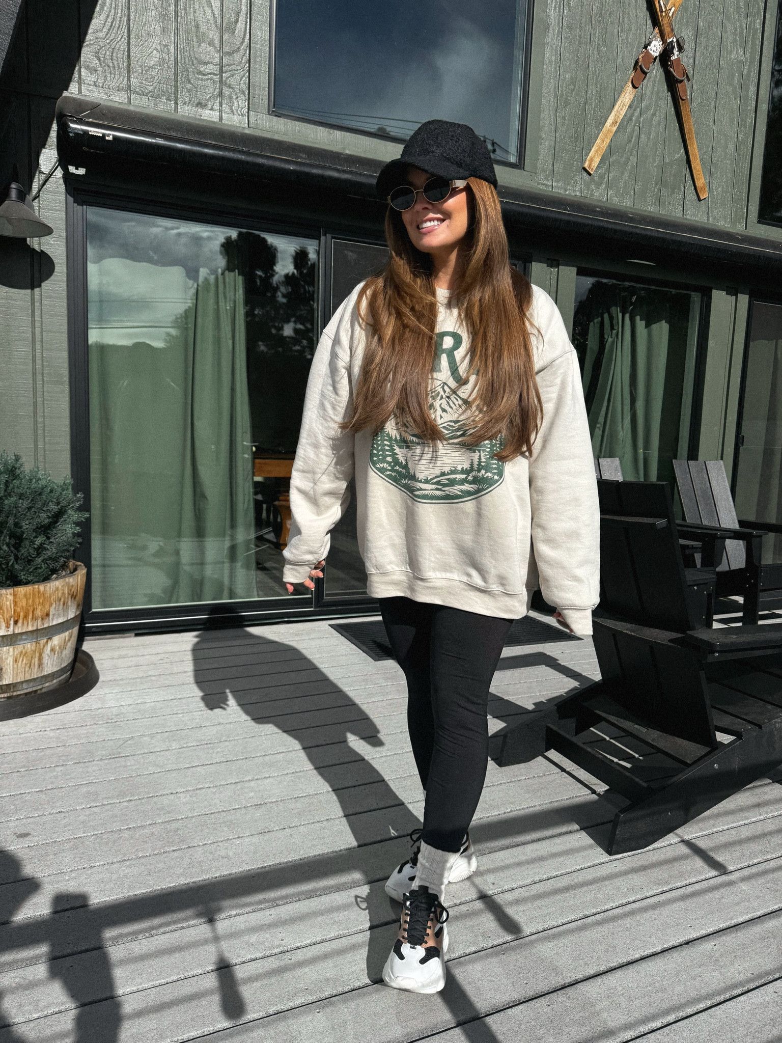cozy mountain outfit day 2! Found this Sherpa hat on Amazon for $16.99! So cute for winter!! 

Wearing size large in this Apres Ski sweatshirt! It’s from Etsy & actually shipped really fast!! 

Cabin outfit, winter casual, mountain outfit 

#LTKSeasonal