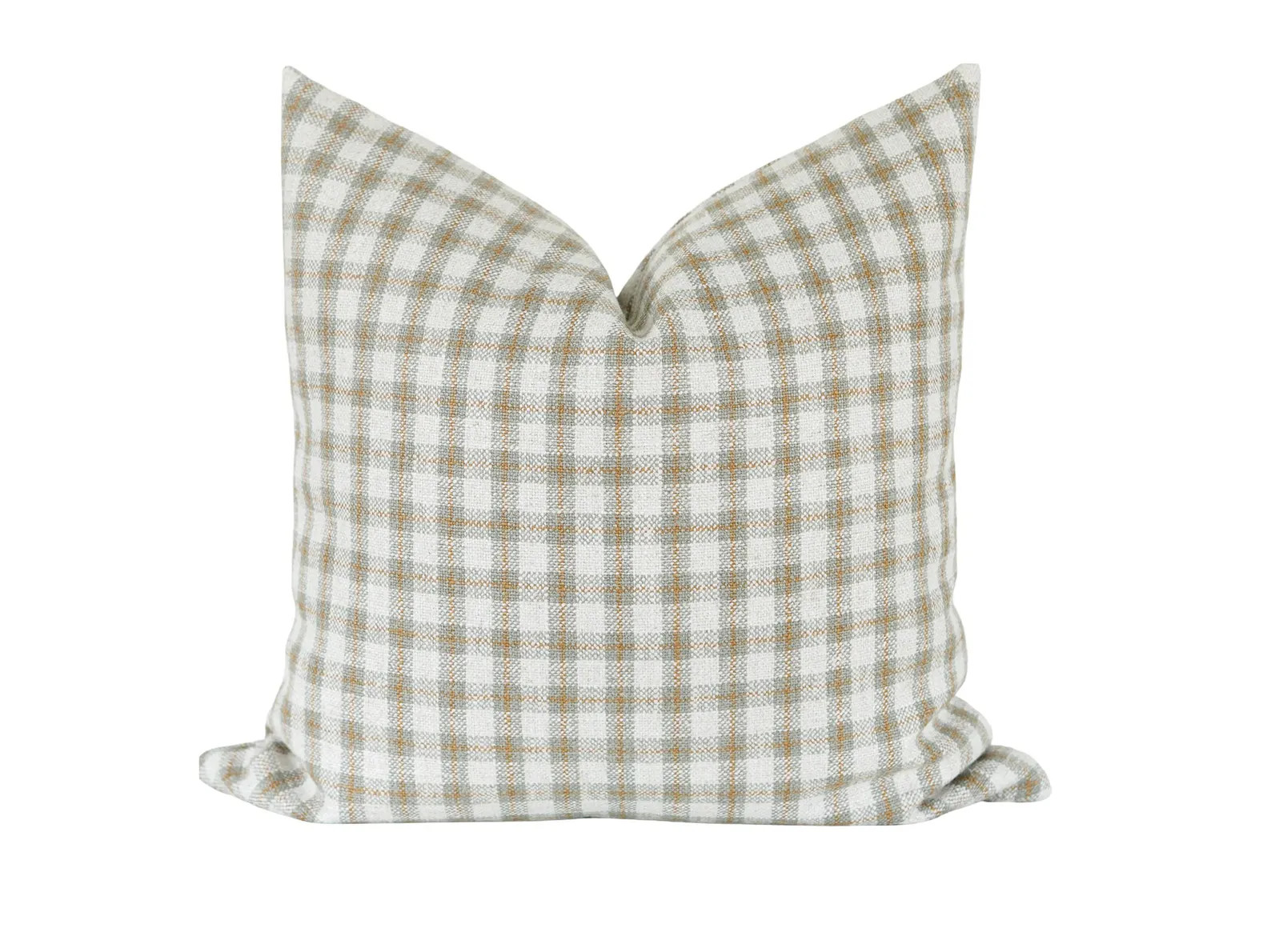 Sage Green Plaid Pillow Cover: Modern Farmhouse Accent Pillow | Etsy (Global)