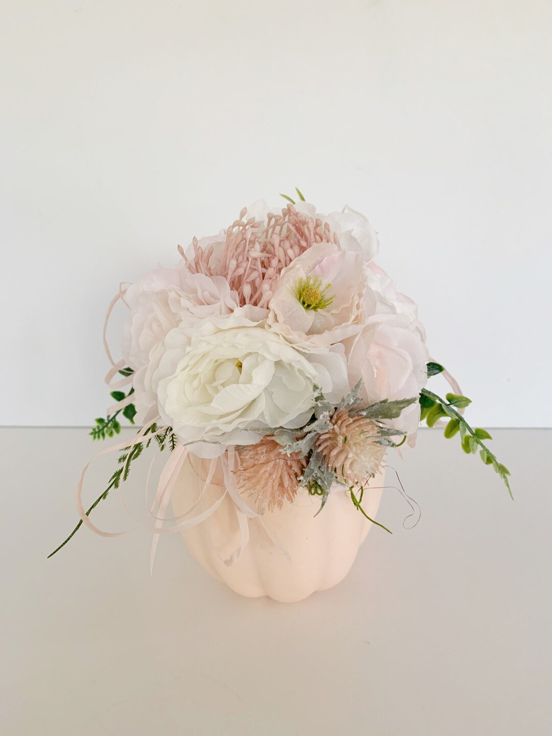 Blush Pumpkin Farmhouse Decor  Baby Shower Decoration  - Etsy | Etsy (US)