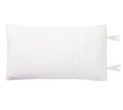 Pick-Stitch Handcrafted Cotton/Linen Quilted Sham | Pottery Barn (US)
