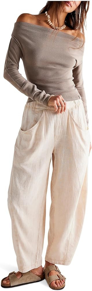 Free People womens High Road Pull-on BarrelPants | Amazon (US)