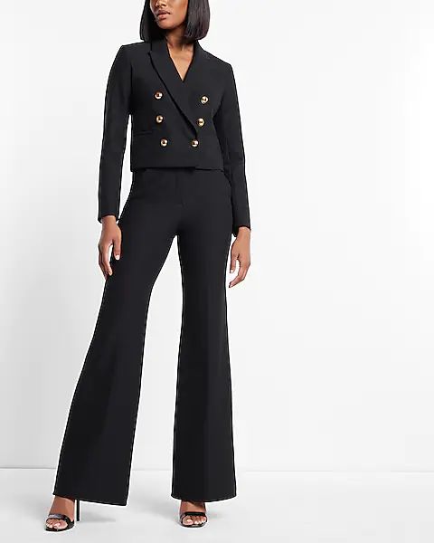 Super High Waisted Flare Trouser Pant | Express