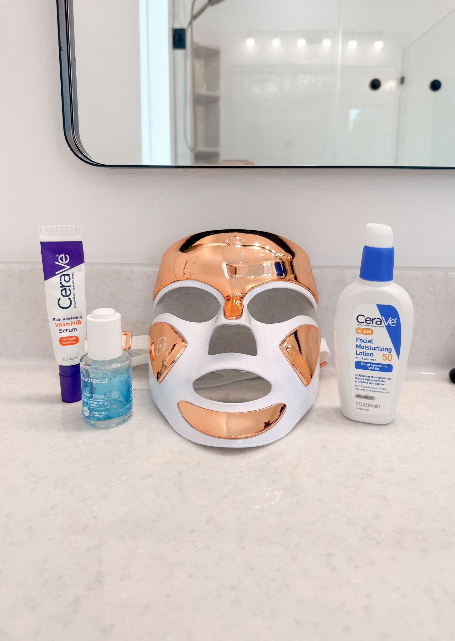 Sharing my morning skincare products! When it comes to serums and lotions, I like to keep it simple - and these three products have been getting the job done for me for years. I added the red/blue light mask last year (a girl’s gotta splurge sometimes) and I couldn’t be happier with it either!

#LTKBeauty #LTKGiftGuide #LTKselfcare