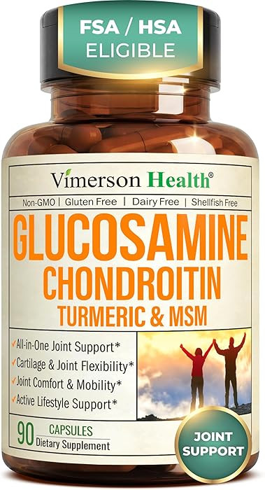 Glucosamine Chondroitin MSM – Joint Support Supplement for Women and Men with Glucosamine Sulfa... | Amazon (US)