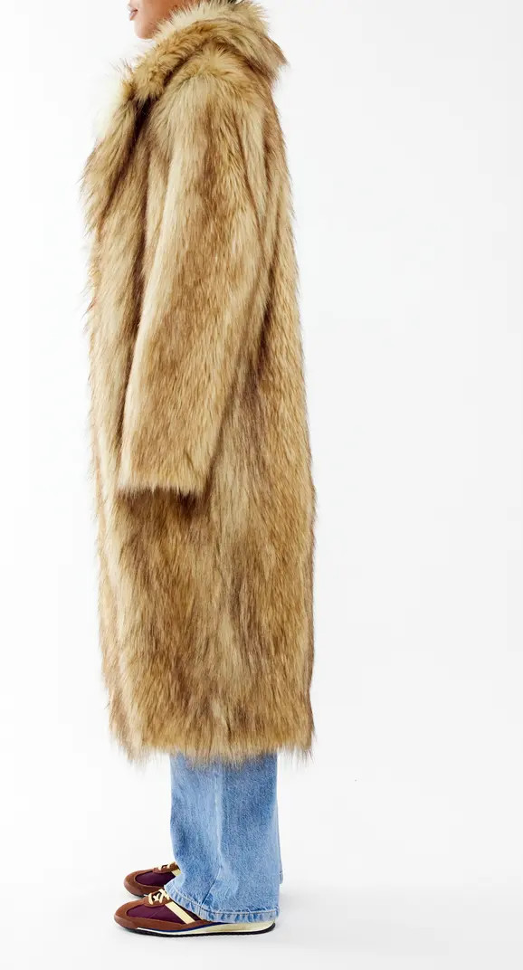 BDG Urban Outfitters Maxi Faux Fur Coat | Nordstrom | Nordstrom