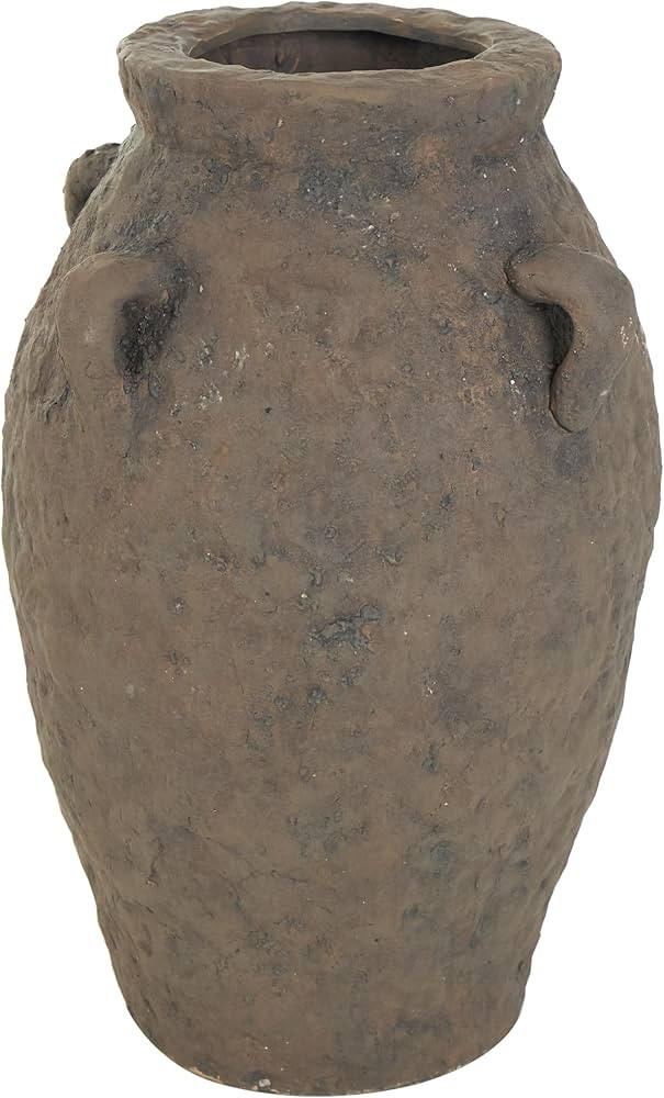 Deco 79 Ceramic Handmade Decorative Vase Textured Centerpiece Vase with Handles, Flower Vase for ... | Amazon (US)