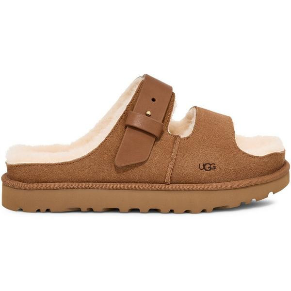 Women's UGG Greenport Strap Slide Casual Slippers Regular 6 Chestnut | Scheels Sports