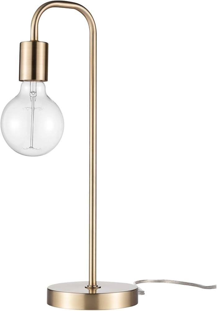Globe Electric 67433 18" Table Lamp, Matte Brass, Table Lamp for Living Room, Home Décor, Lamps ... | Amazon (US)
