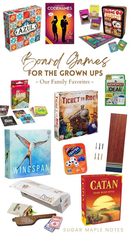 Board Games for the grown ups! Family Christmas gift idea. Great for white elephant gifts too! These are our tried and true favs! Wingspan is our current favorite. 

#LTKSeasonal #LTKGiftGuide #LTKHoliday