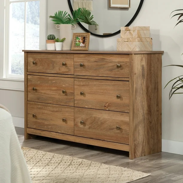 Sauder River Ranch 6-Drawer Bedroom Dresser, Sindoori Mango Finish | Walmart (US)