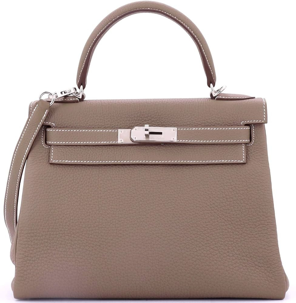 Amazon.com: Hermès, Pre-Loved Kelly Handbag Grey Togo with Palladium Hardware 28, Etoupe : Amazo... | Amazon (US)