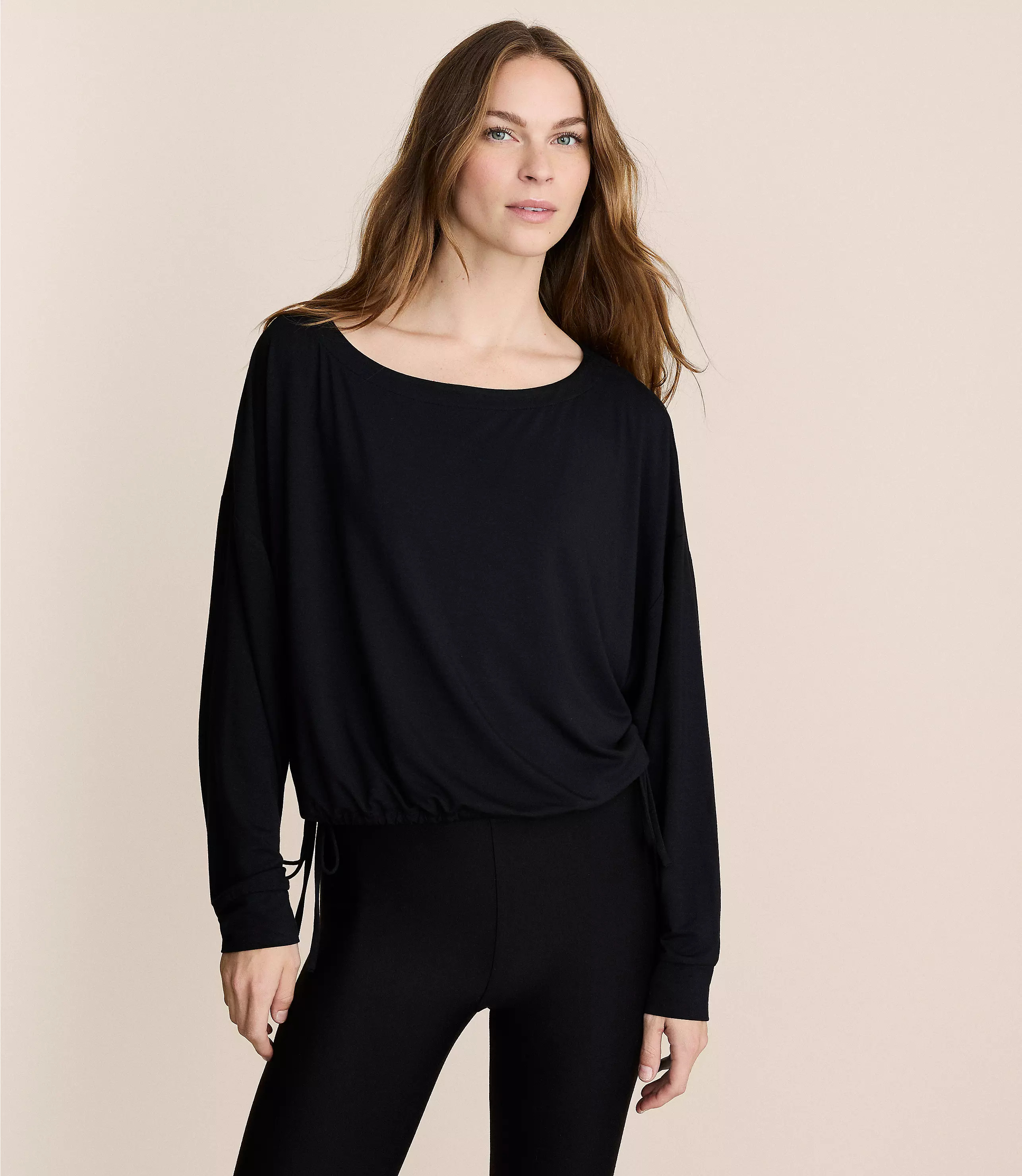 Lou & Grey Side Tie Essential Modal Tee | LOFT