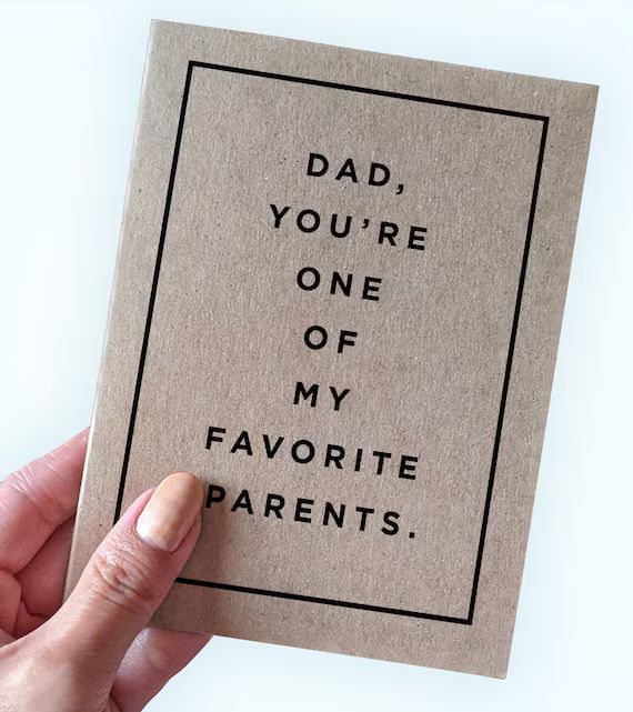 Funny Father's Day Card From Favorite Child  Father's | Etsy | Etsy (US)