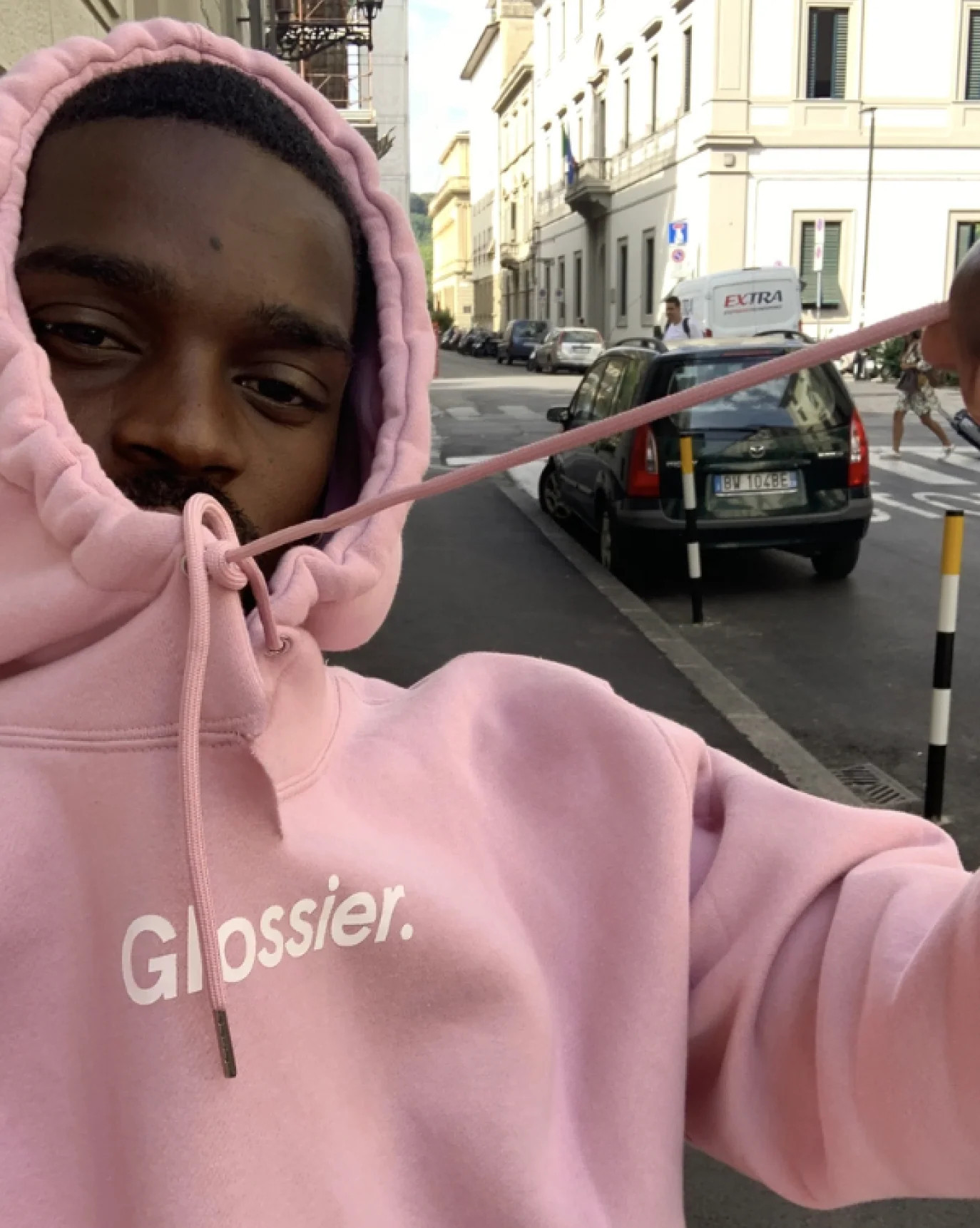 Glossier | Original Pink Hoodie | S | Glossier