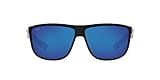 Costa Del Mar Men's Rincondo Polarized Square Sunglasses, Shiny Black/Blue Mirrored Polarized-580G,  | Amazon (US)