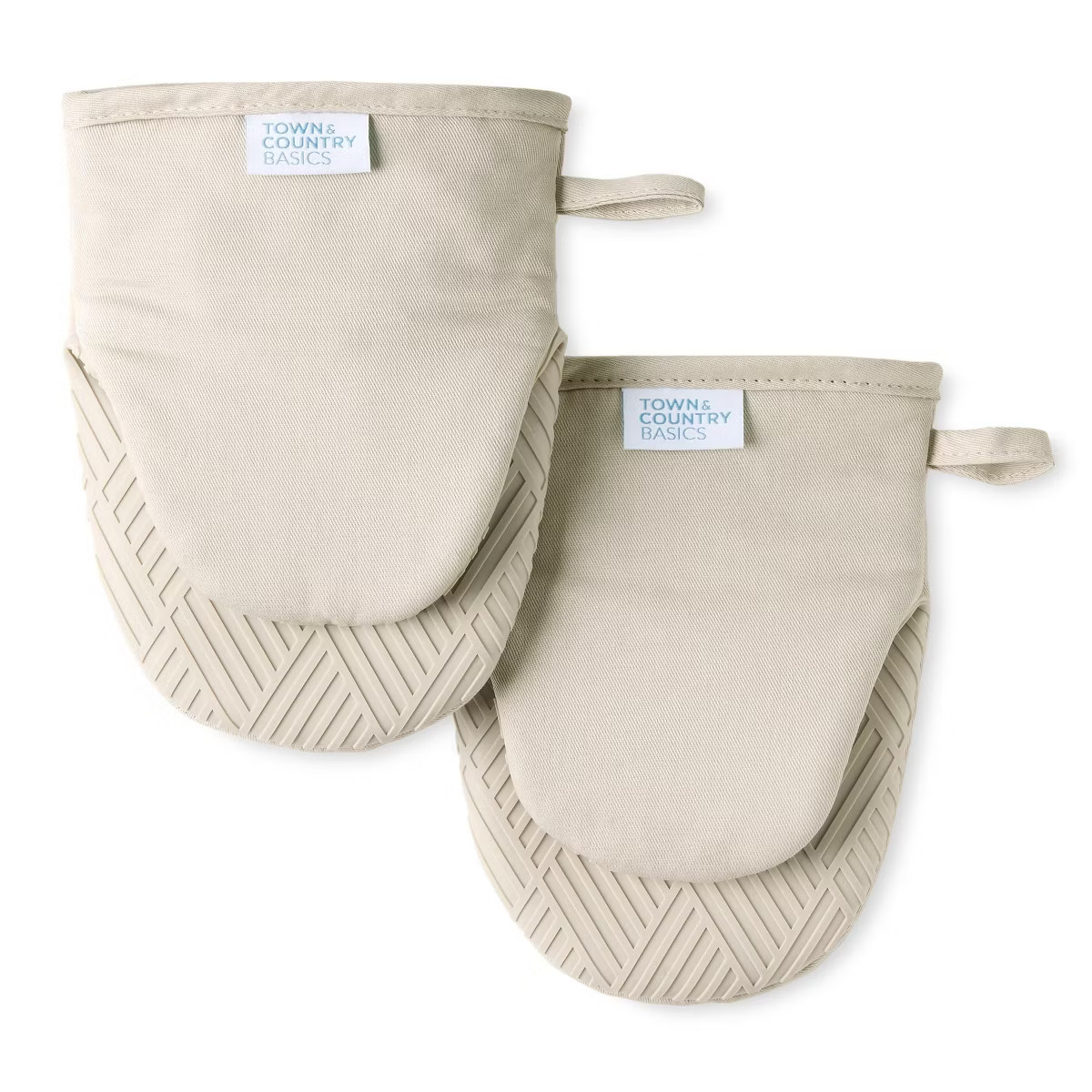 TOWN & COUNTRY BASICS Basketweave Soft Silicone Mini Oven Mitt 2-Pack Set, Heat Resistant up to 5... | Target