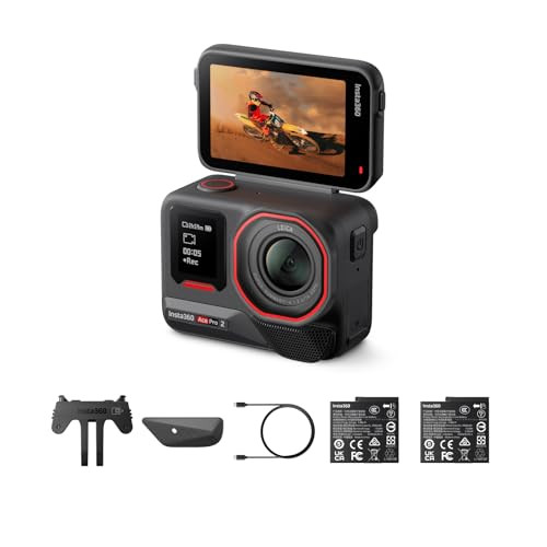 Insta360 Ace Pro 2 Dual Battery Bundle - 8K Waterproof Action Camera Co-Engineered with Leica, 1/1.3" Sensor, Dual AI Chip, Leading Low Light, Superior Audio | Amazon (US)