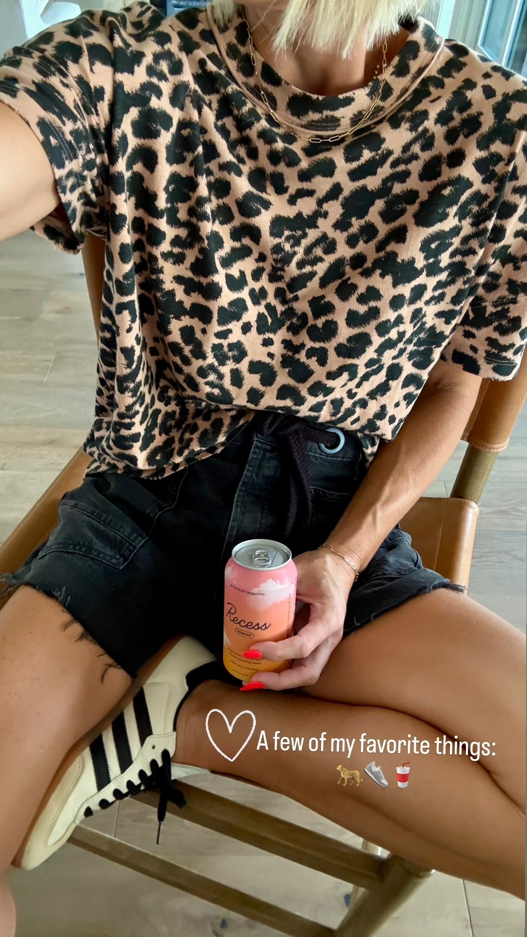 A few of my faves…
$8.98 🐆 tee — fits big, go down 1-2 sizes
Drawstring shorts that are equally flattering and comfortable— fit tts
My most worn and best-selling adidas sneakers— go down 1/2 size 
& my go-to CalmCoolCollected magnesium infused sparkling water🫶🏽

#LTKFindsUnder50 #LTKOver40 #LTKSaleAlert