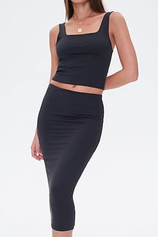 Forever 21 Midi Pencil Skirt , Black | Forever 21 (US)