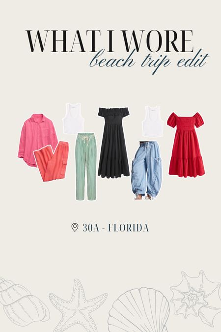 Summer outfit roundup from my trip to the beach with Kyle! 🌞🍹🌺 would be also so cute for lounging, brunches, or girls shopping day! 

#LTKMidsize #LTKStyleTip #LTKTravel