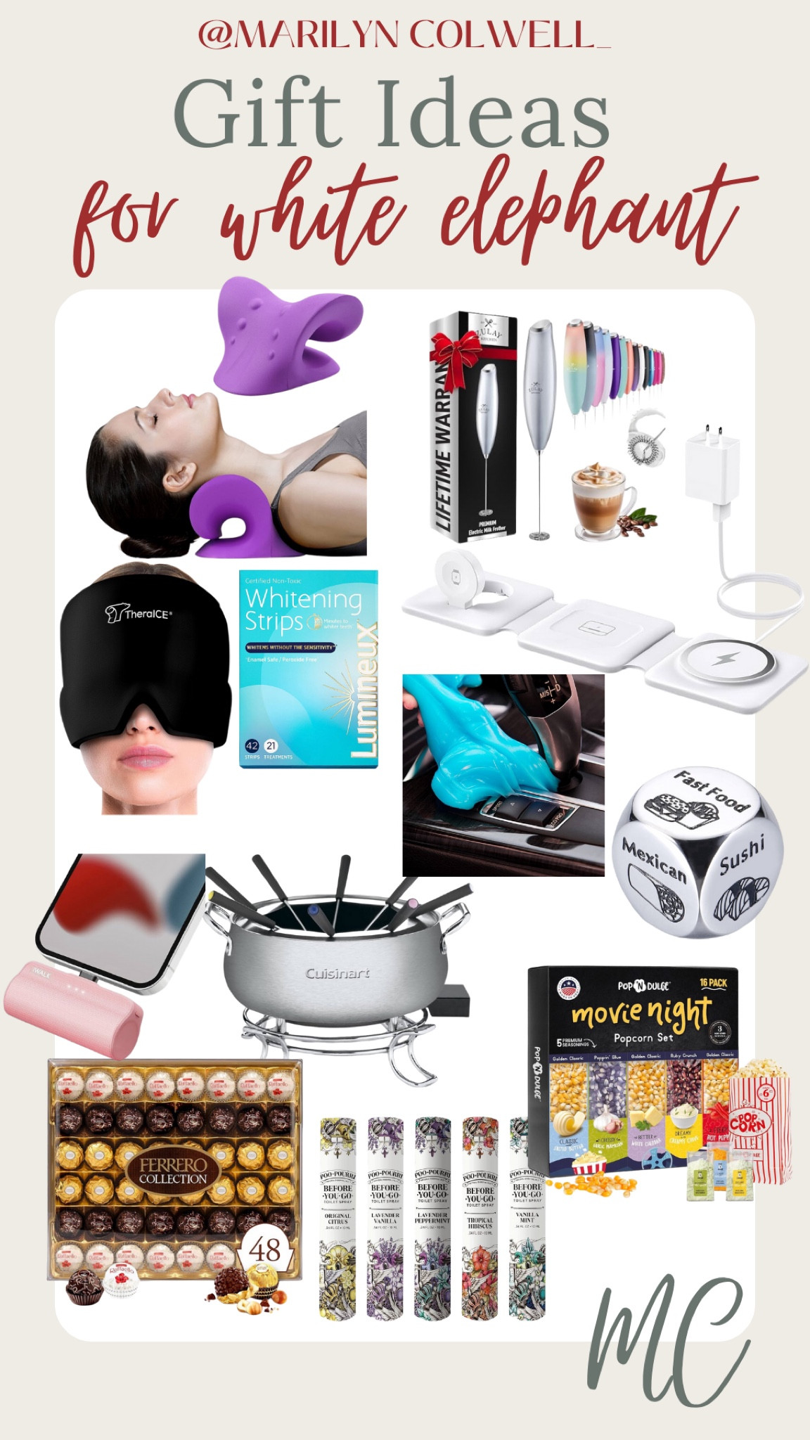 White elephant gift giving guide. A little help to spark some ideas this Christmas season! As holiday parties pick up, this guide can help you find the perfect gift worth giving.🎄

#LTKHoliday #LTKGiftGuide