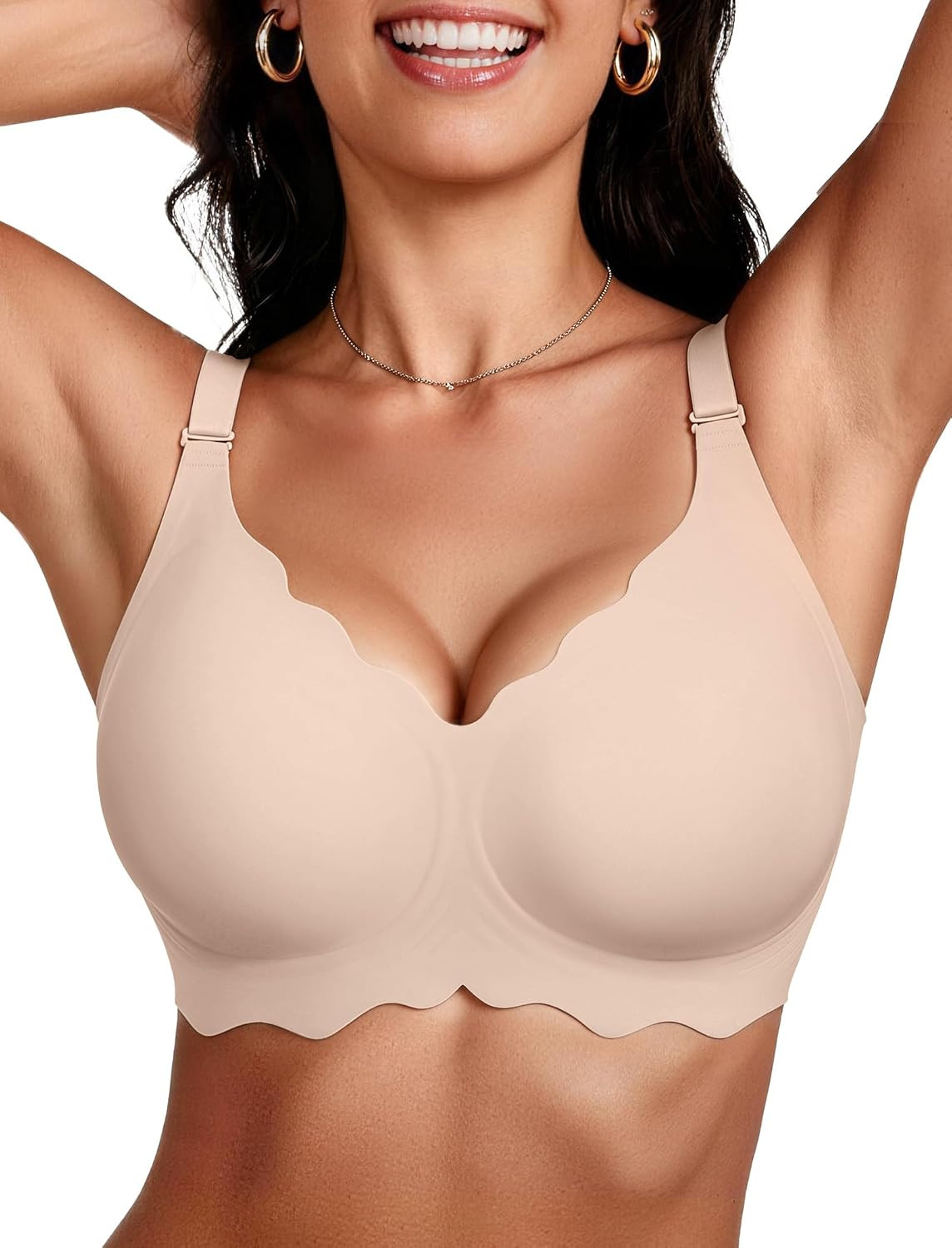 OEAK Women Value Series Jelly Bras Wireless Pushup Convertible Bra | Amazon (US)