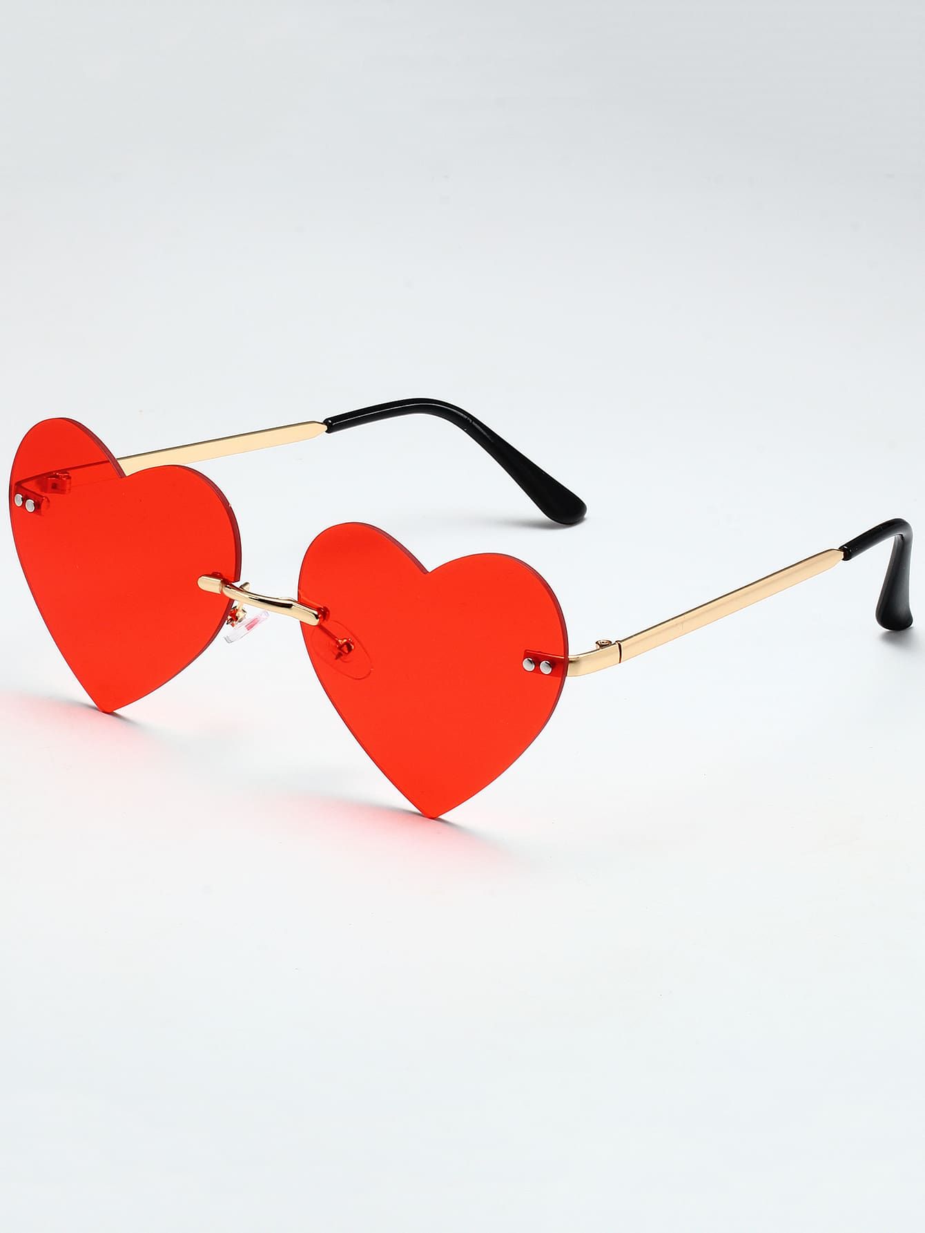 Heart Shaped Lens Fashion Glasses | SHEIN