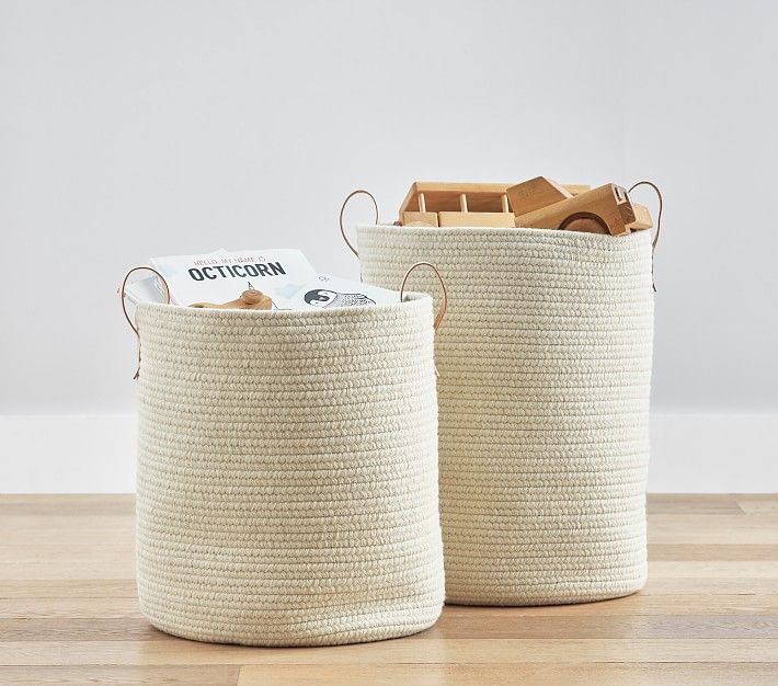 Natural Wool Storage Tote | Pottery Barn Kids