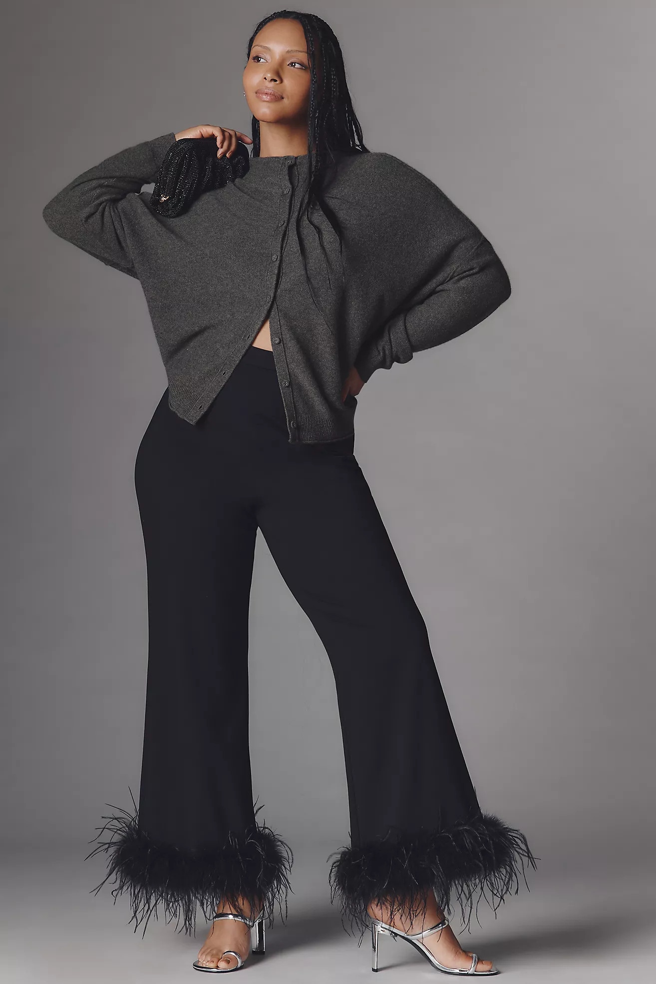 Hutch Ponte Feather Pants | Anthropologie (US)