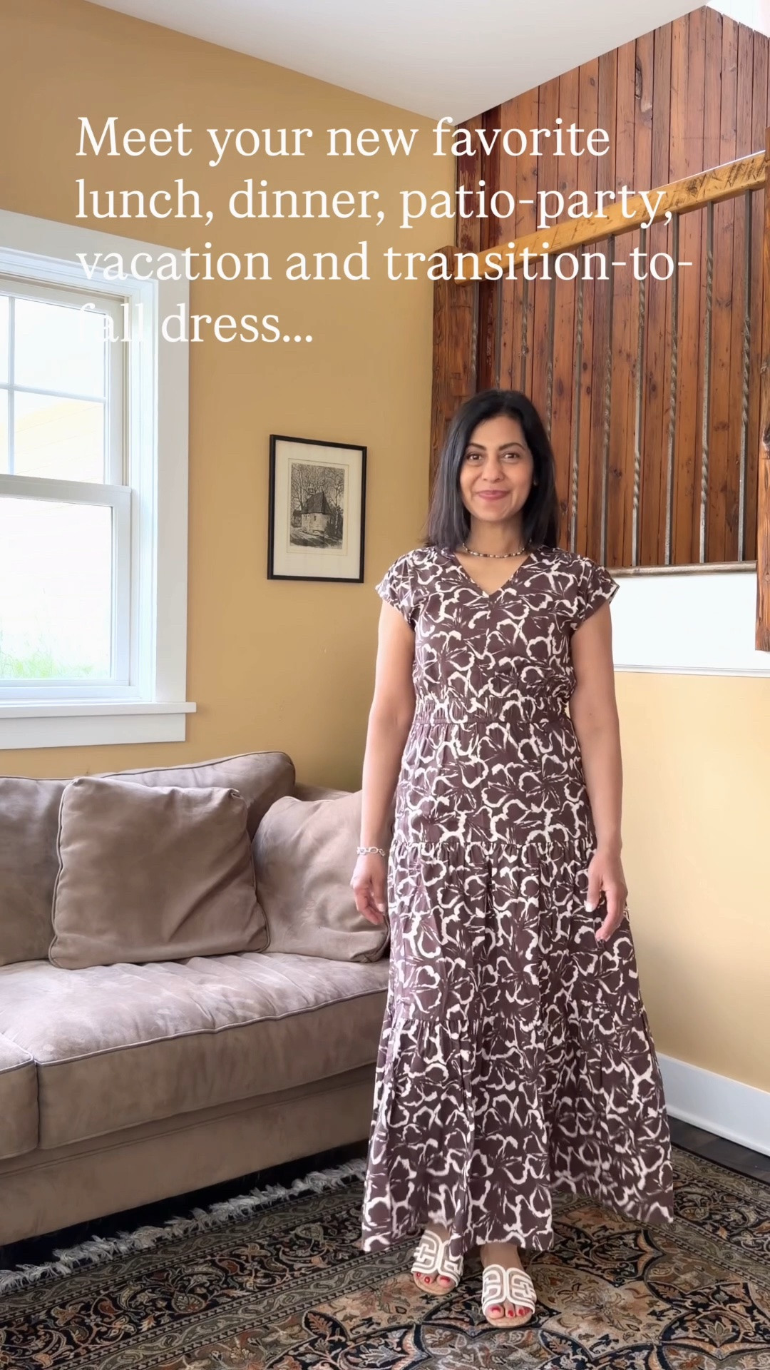 If you're shopping the Nordstrom Sale this week, take a look at this gingko print maxi dress (it also comes  in solid colors).  It's the perfect dress for now and for fall.  I've been wearing it to dinners, on vacation, and to parties. I'm wearing an XS.  💙 Nipa 


#maxidress #brunchdress #vacationdress #cottondress

#LTKootd #LTKOver40 #LTKSaleAlert
