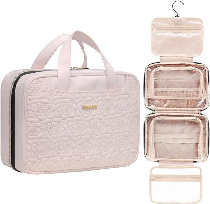 Everfun Hanging Travel Toiletry Bag Christmas Gifts for Women Traveling With Leakproof Compartmen... | Amazon (US)