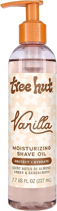 Tree Hut Vanilla Moisturizing Shave Oil, Hydrating Gel-to-Oil Formula for a Close, Smooth Shave, ... | Amazon (US)