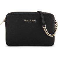 Michael Michael Kors Jet Set saffiano leather cross-body bag, Women's, Black | Selfridges