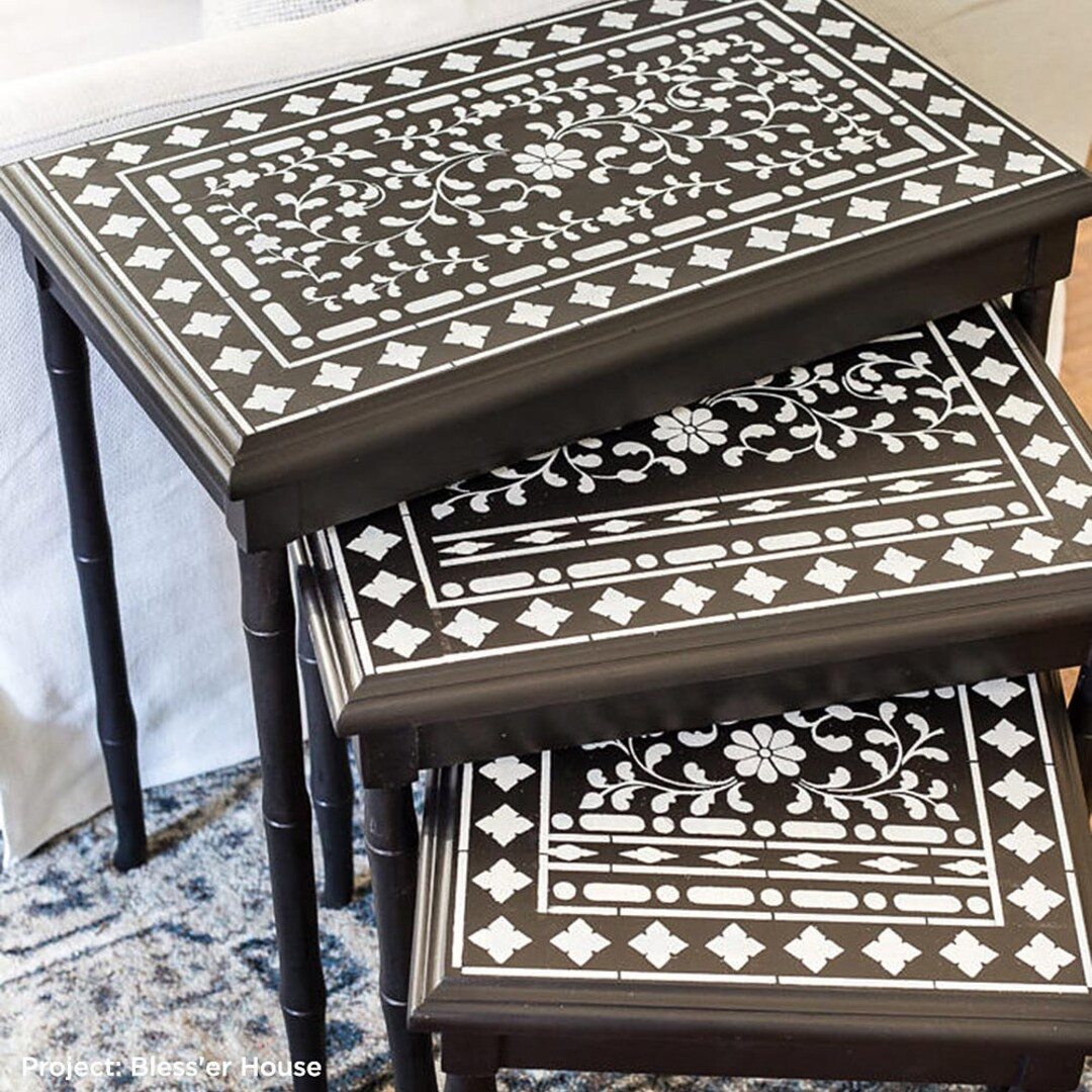 Indian Inlay Stencil Kit - DIY Bone Inlay Stencil Designs for DIY Painted Furniture - Inlay Stenc... | Etsy (US)