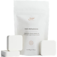 Saje Natural Wellness Hello Refreshmint | Peppermint Shower Steamer Trio in 3 x 50gm | Saje Wellness