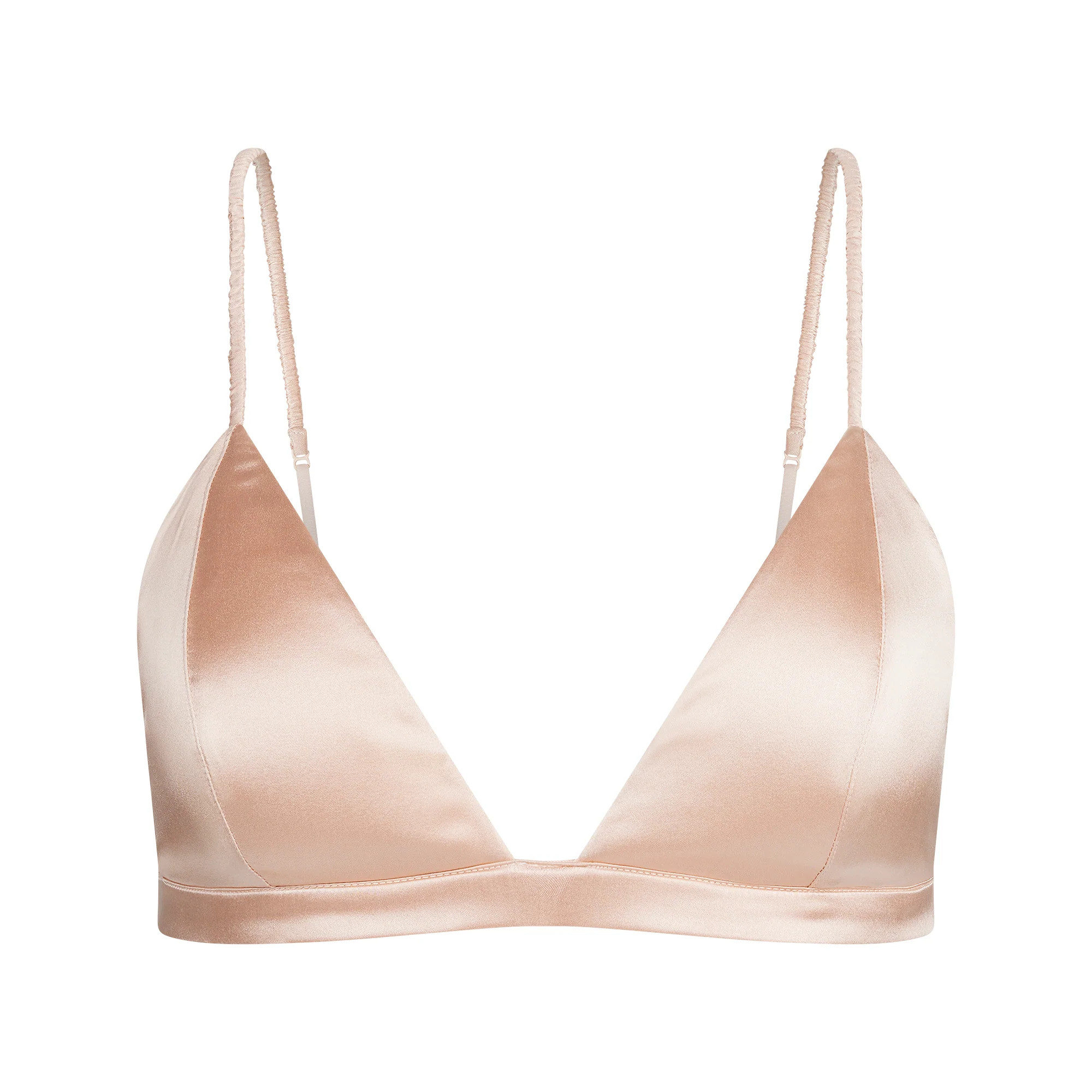 SILK LIGHTLY LINED TRIANGLE BRALETTE | VILLA | SKIMS (US)