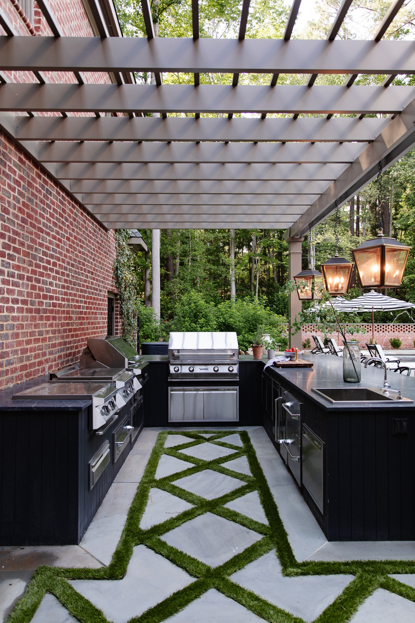 The outdoor kitchen of Chris’s dreams 🖤 full exterior house tour is live today on ChrisLovesJulia.com!

#LTKStyleTip #LTKHome #LTKSeasonal